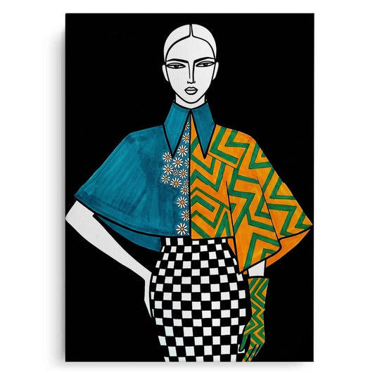 Modern Fashion Illustration - Canvas