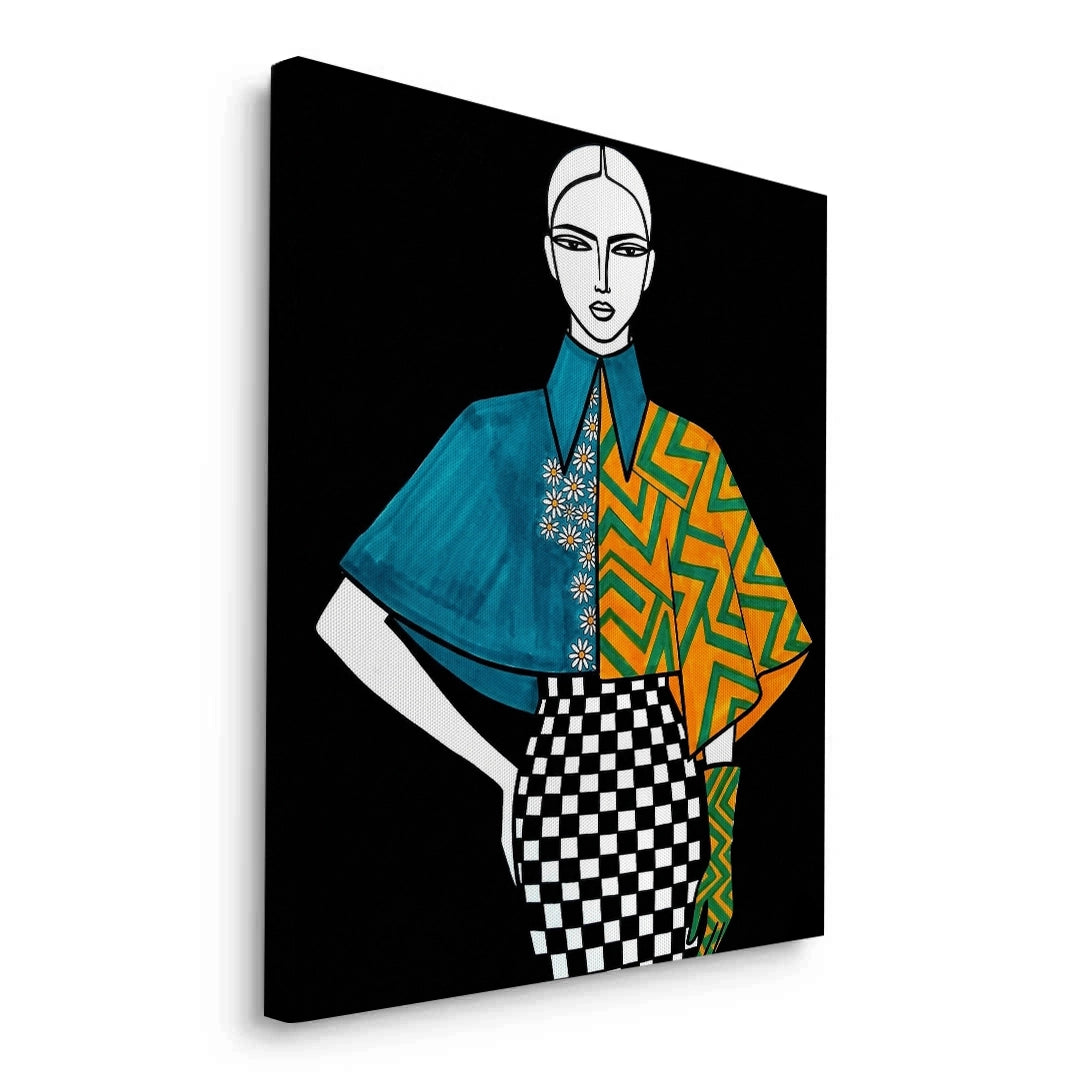 2Modern Fashion Illustration - Canvas