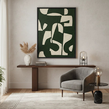 Modern Forest Geometric Painting #MFGE110