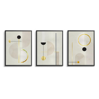 Modern Geometric Set of 3 - Canvas