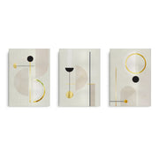 Modern Geometric Set of 3 - Canvas - Jasmineart.ae