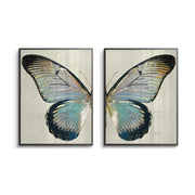 Modern Gilded Butterfly Set of 2 - Fine Art - Jasmineart.ae