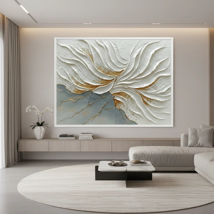 2Modern Gilded Kintsugi Painting #MGKI220