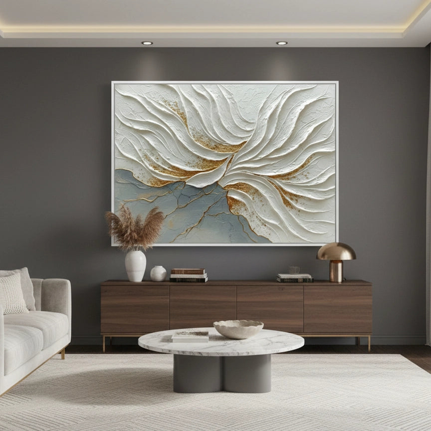 2Modern Gilded Kintsugi Painting #MGKI220