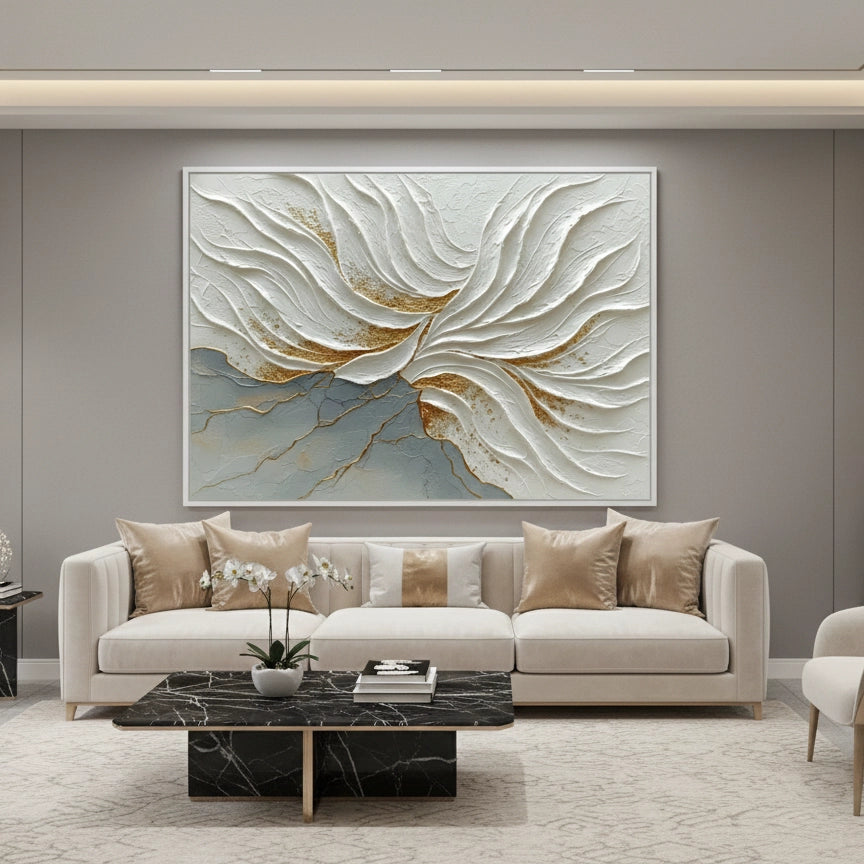 2Modern Gilded Kintsugi Painting #MGKI220