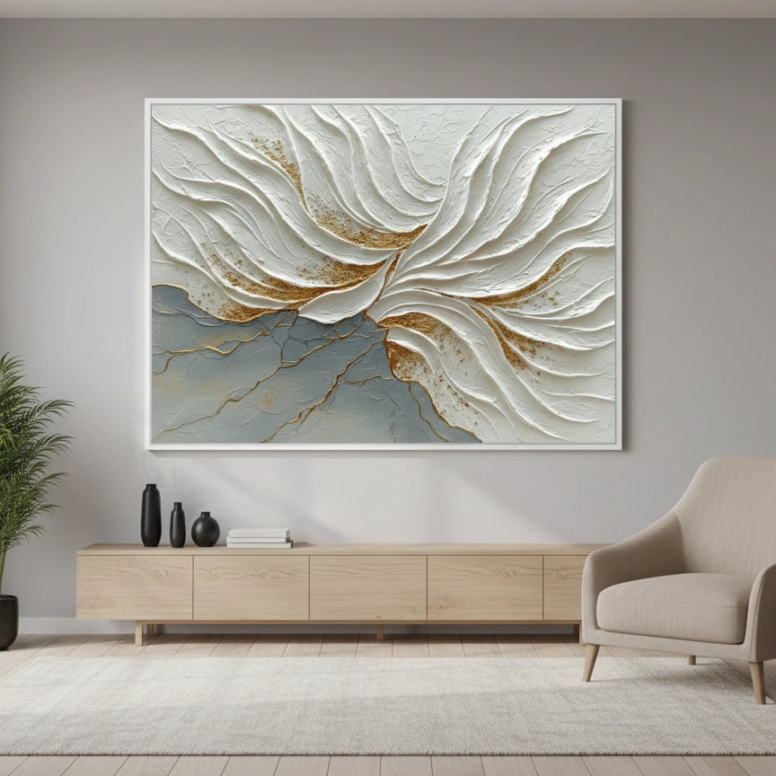 2Modern Gilded Kintsugi Painting #MGKI220
