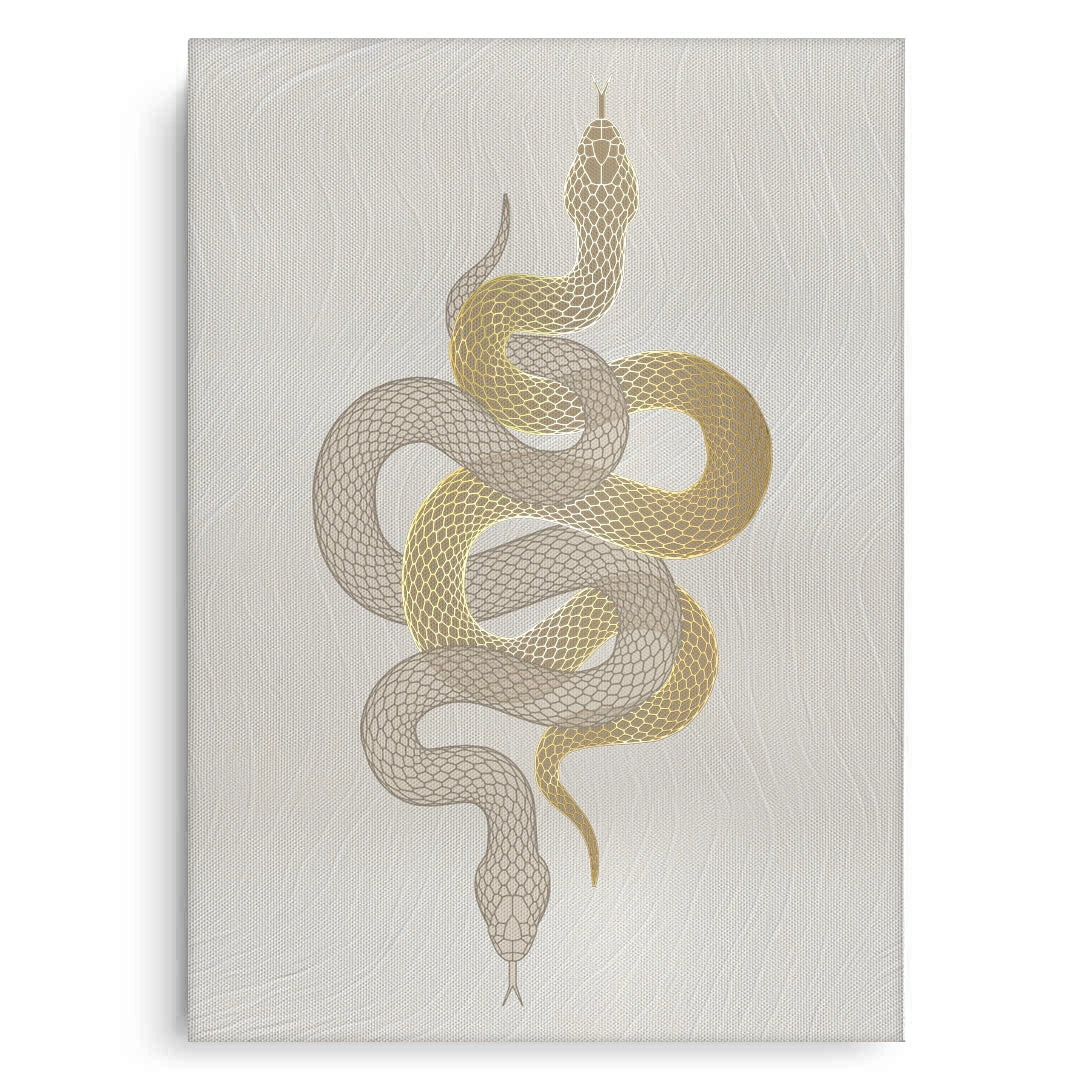 2Modern Gold Python - Canvas