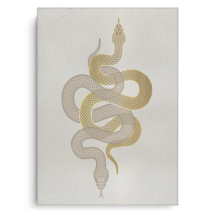Modern Gold Python - Canvas