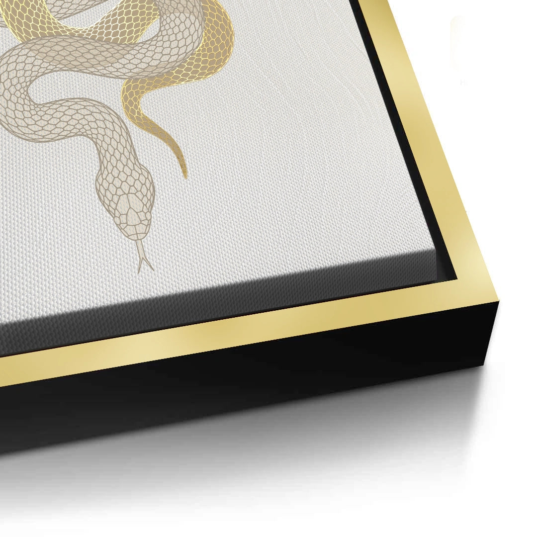 2Modern Gold Python - Canvas