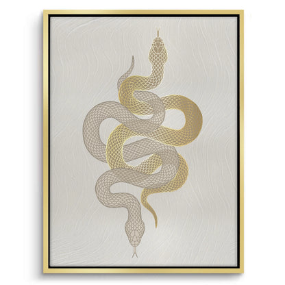 Modern Gold Python - Canvas