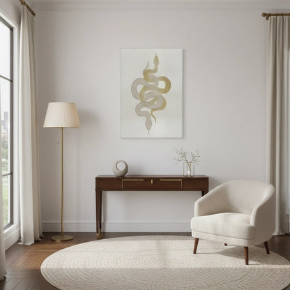 Modern Gold Python - Canvas