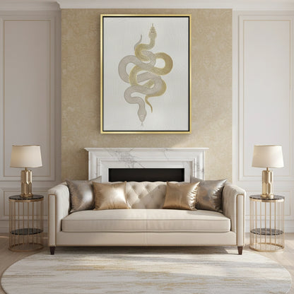 Modern Gold Python - Canvas
