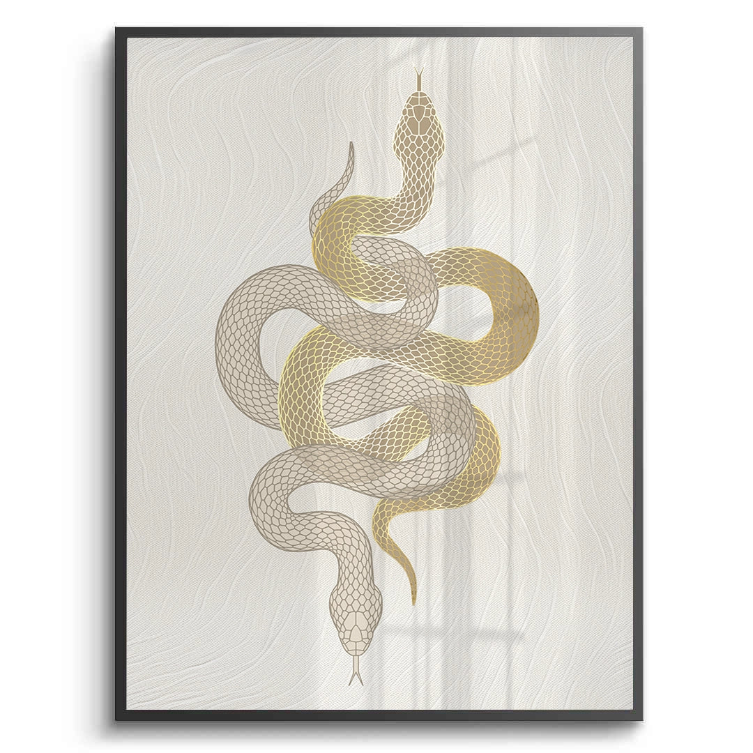 Modern Art Answer Python Modern Gold Python - Fine Art - Jasmineart.ae