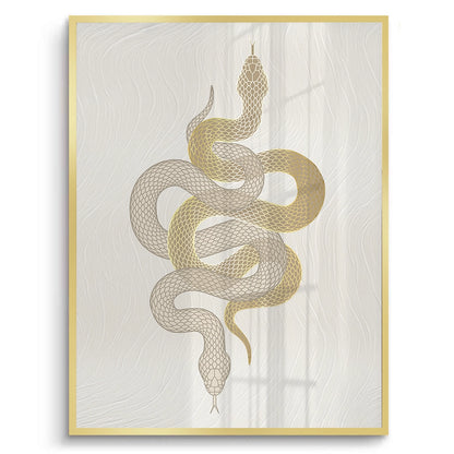 Modern Gold Python - Fine Art