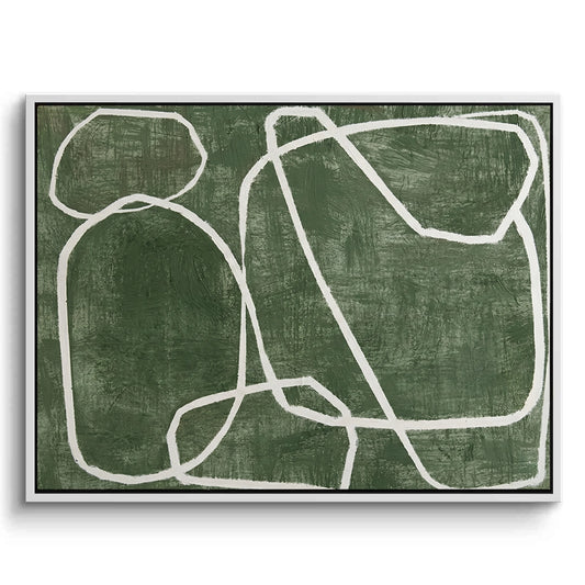 Modern Green Scribble Painting #MGSC110
