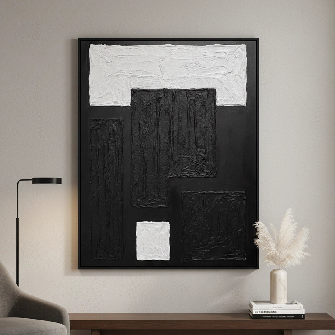 2Modern Industrial Patchwork Painting #MIPA440