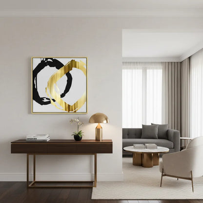 Modern Interlocking Rings - Canvas