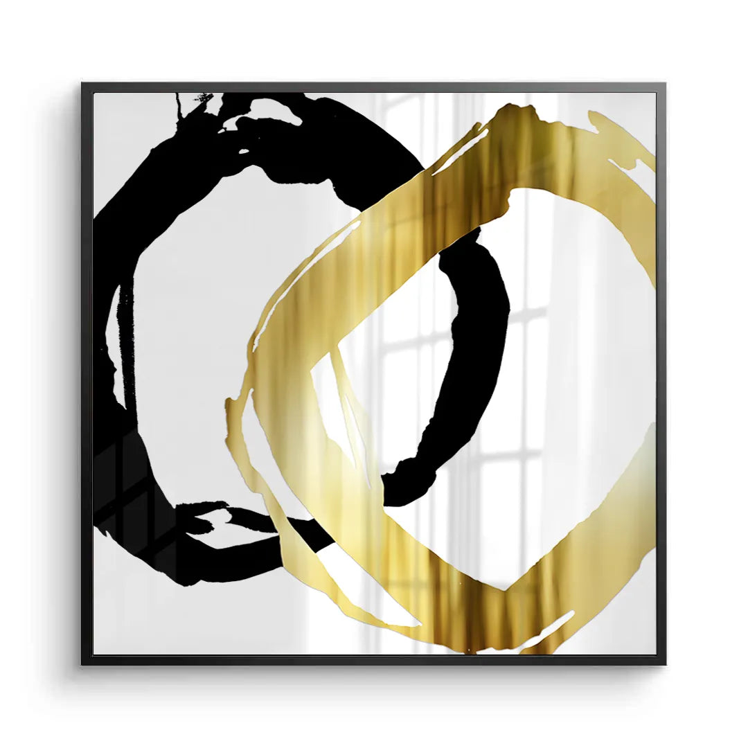 2Modern Interlocking Rings - Fine Art