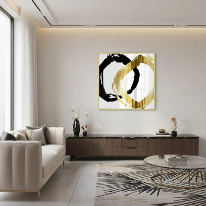 Modern Interlocking Rings - Fine Art