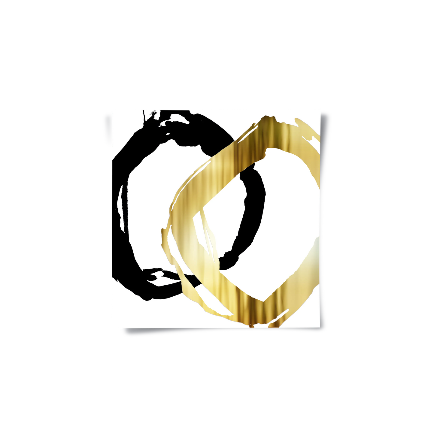 2Modern Interlocking Rings - Poster