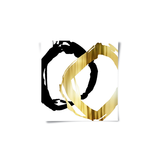 Modern Interlocking Rings - Poster