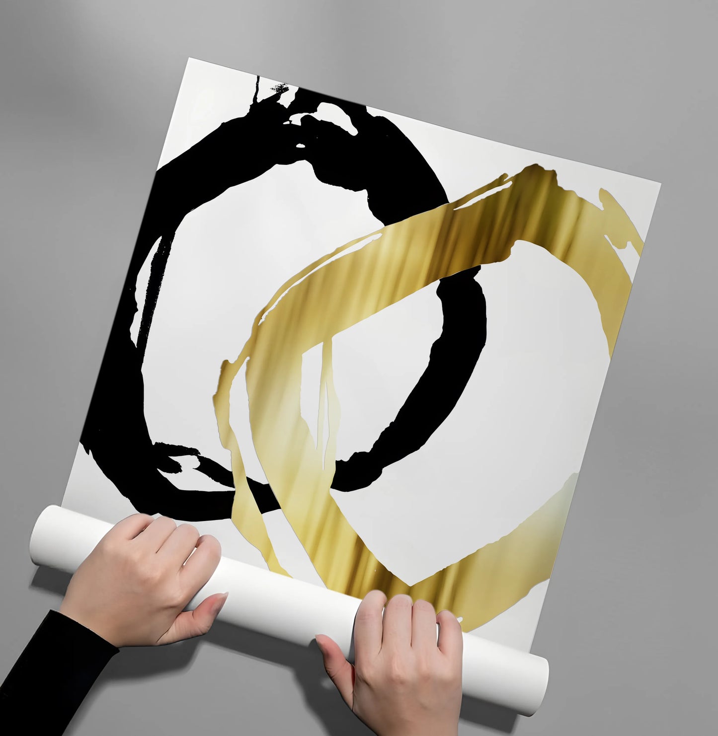 2Modern Interlocking Rings - Poster