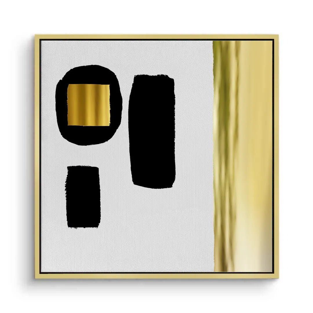 Modern Minimalist Gold - Canvas - Jasmineart.ae