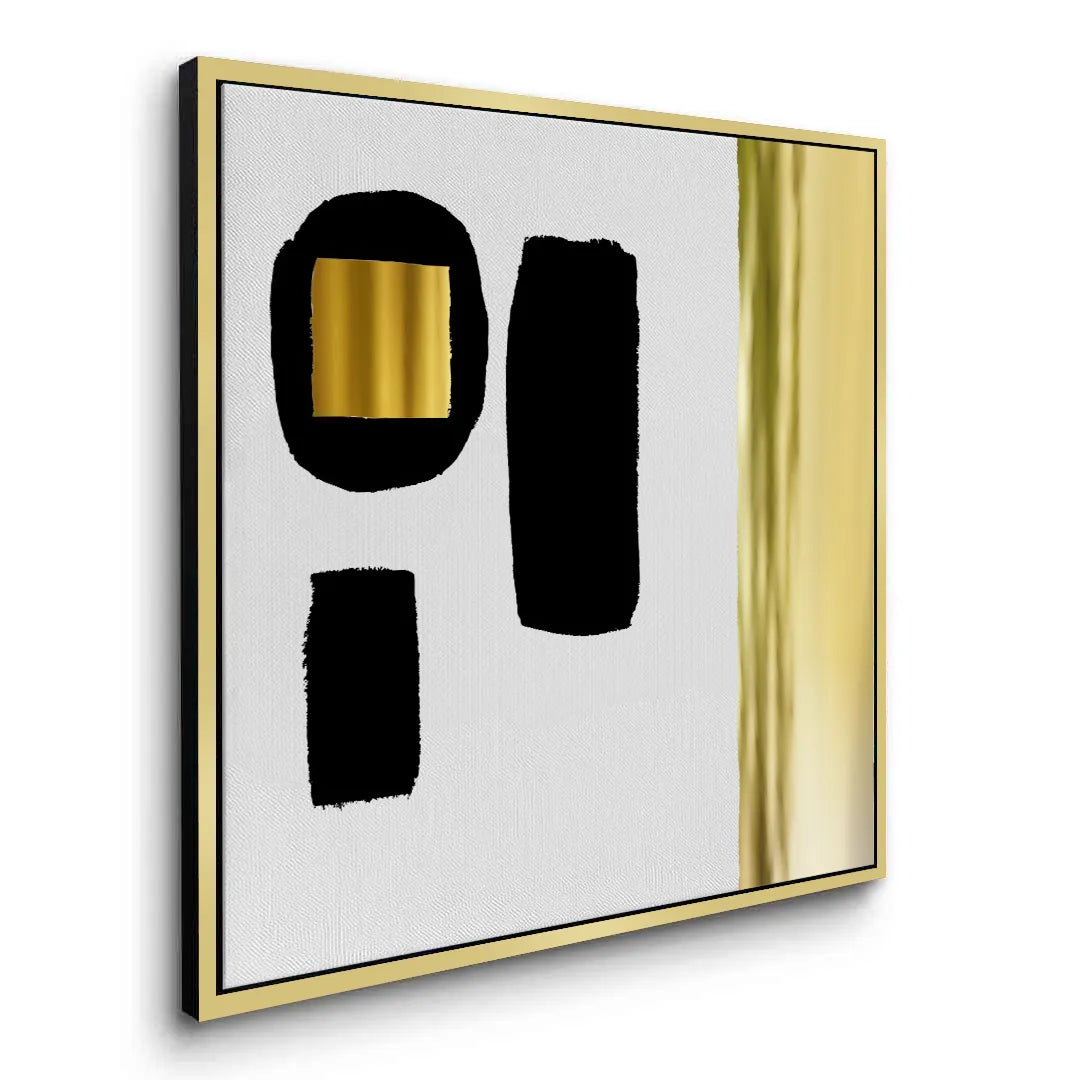 Modern Minimalist Gold - Canvas - Jasmineart.ae