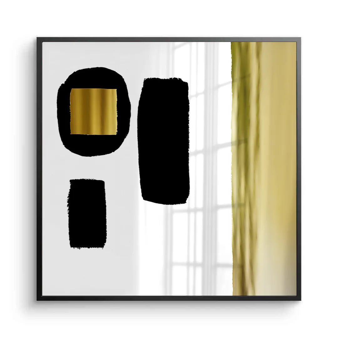 Modern Minimalist Gold - Fine Art - Jasmineart.ae