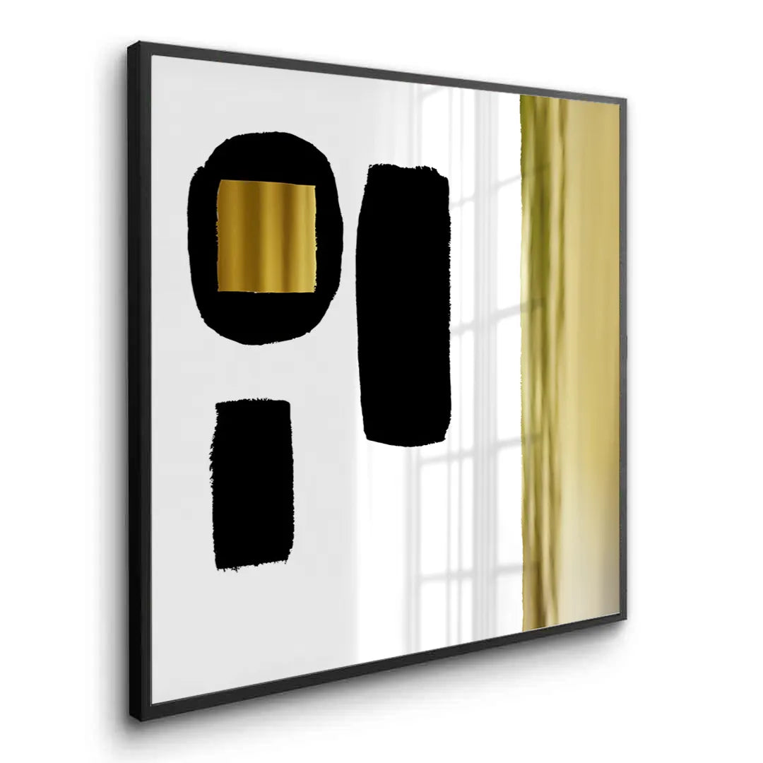 Modern Minimalist Gold - Fine Art - Jasmineart.ae