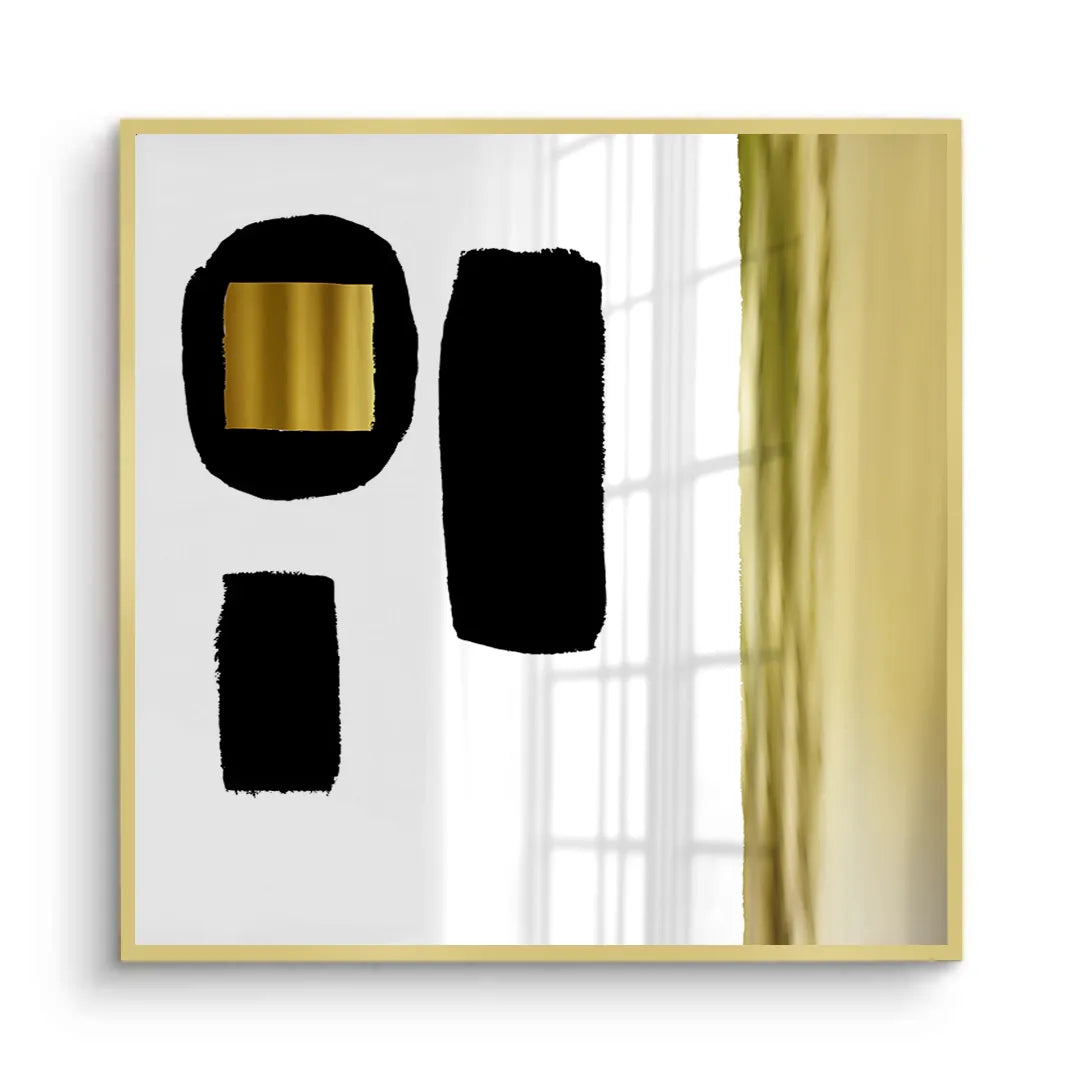 Modern Minimalist Gold - Fine Art - Jasmineart.ae