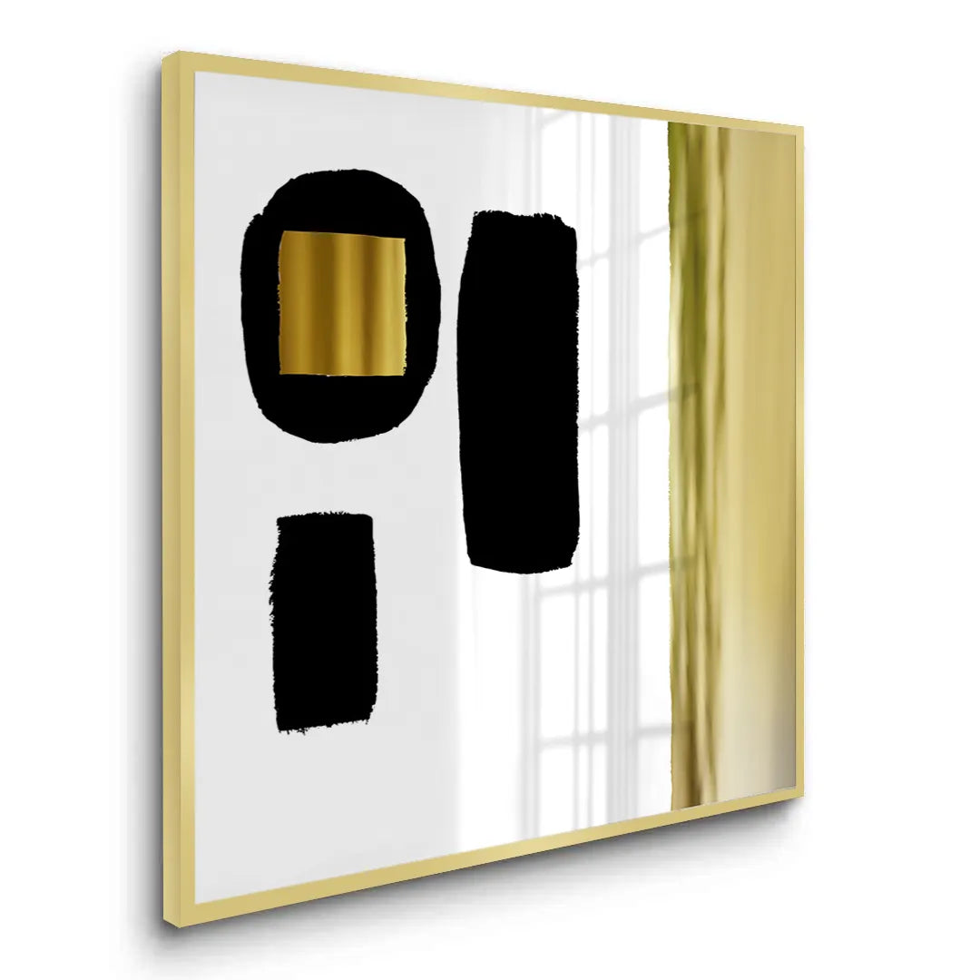 Modern Minimalist Gold - Fine Art - Jasmineart.ae