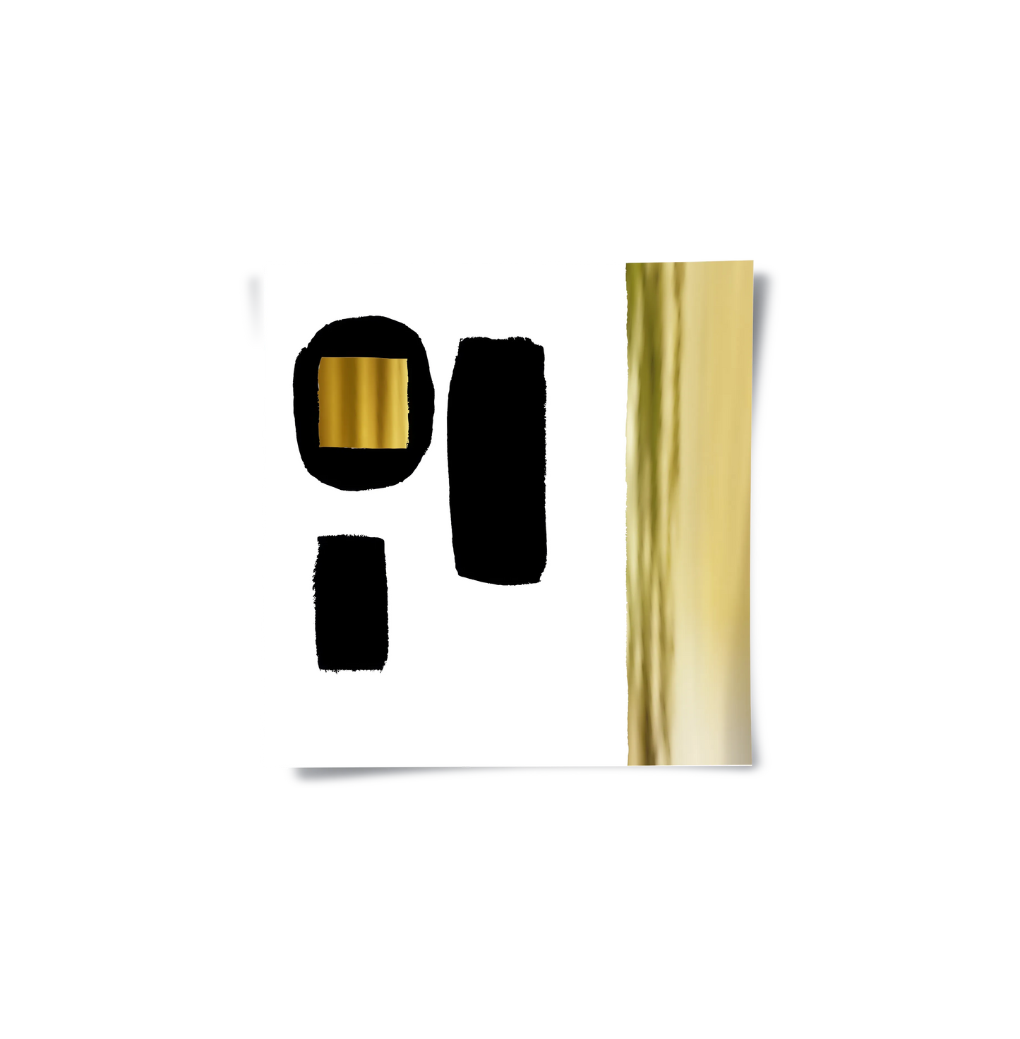 2Modern Minimalist Gold - Poster