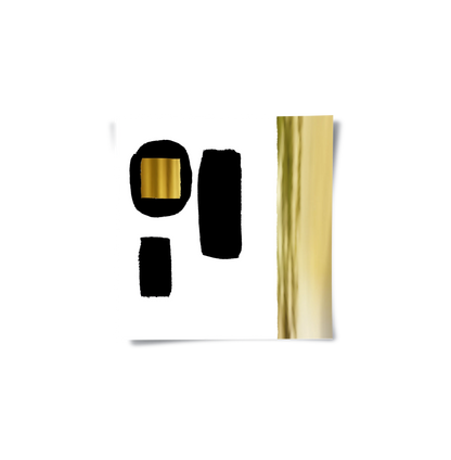Modern Minimalist Gold - Poster