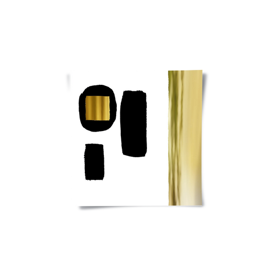 Modern Minimalist Gold - Poster