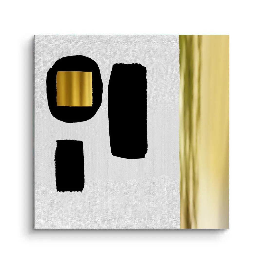 Modern Minimalist Gold - Canvas - Jasmineart.ae