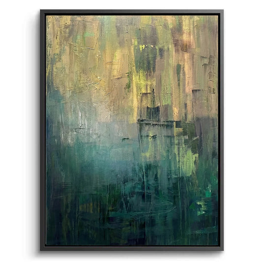 Modern Misty Forest Painting #MMFO110