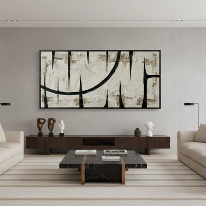 Modern Monochrome Thorn Painting #MMTH110
