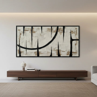 Modern Monochrome Thorn Painting #MMTH110