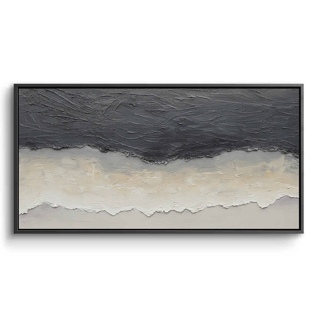 2Modern Monochrome Wave Painting #MMWA330