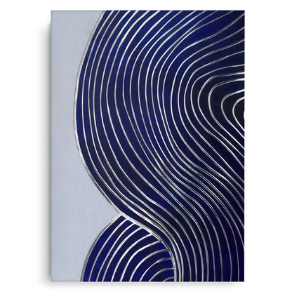 Modern Navy Blue Set of 2 - Canvas
