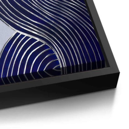 Modern Navy Blue Set of 2 - Canvas