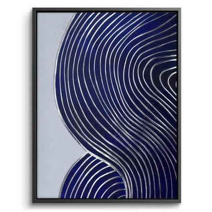Modern Navy Blue Set of 2 - Canvas