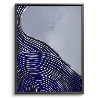 Modern Navy Blue Set of 2 - Canvas