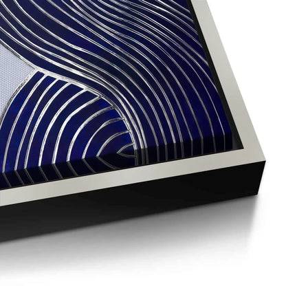 Modern Navy Blue Set of 2 - Canvas