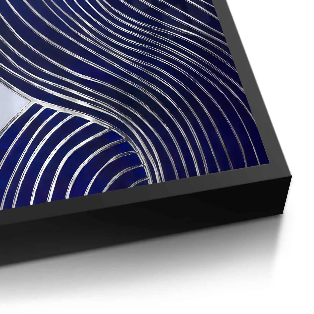 Modern Navy Blue Set of 2 - Fine Art - Jasmineart.ae