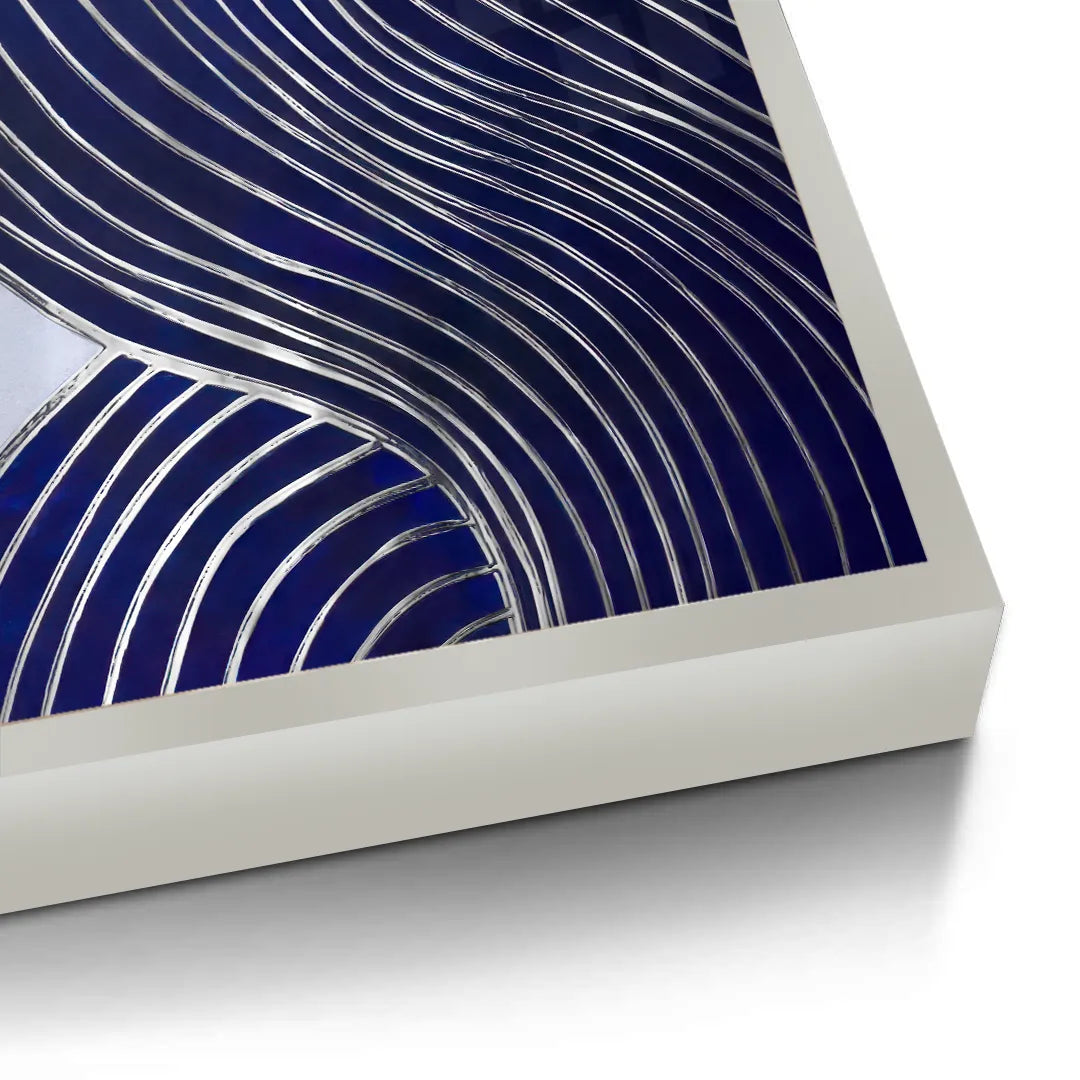 Modern Navy Blue Set of 2 - Fine Art - Jasmineart.ae