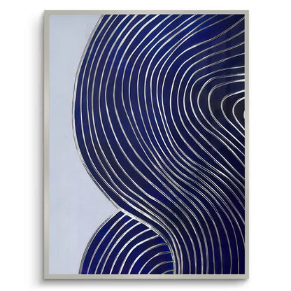 Modern Navy Blue Set of 2 - Fine Art