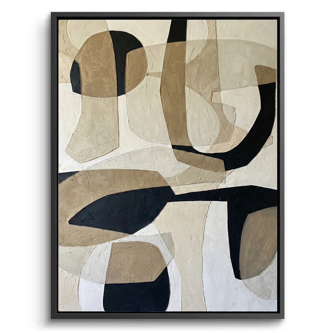 2Modern Neutral Geometric Painting #MNGE110