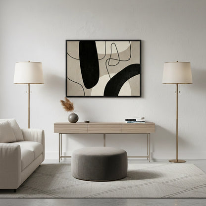 Modern Neutral Line Painting #MNLI110